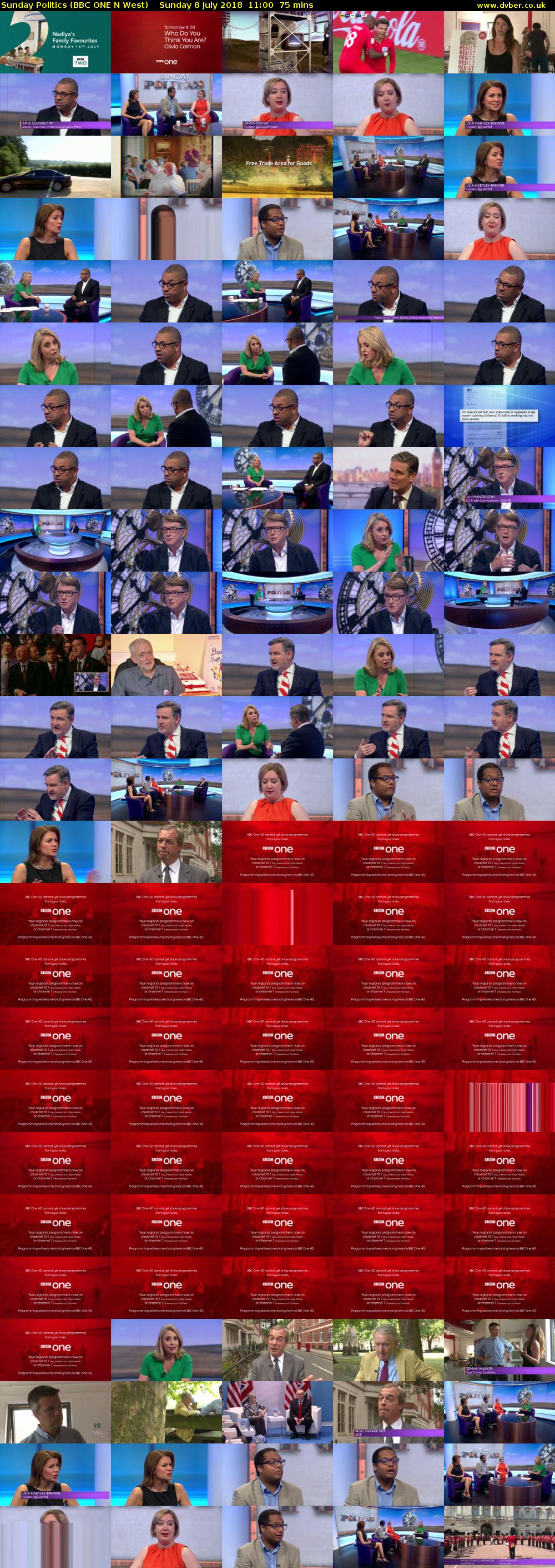 Sunday Politics (BBC ONE N West) Sunday 8 July 2018 11:00 - 12:15