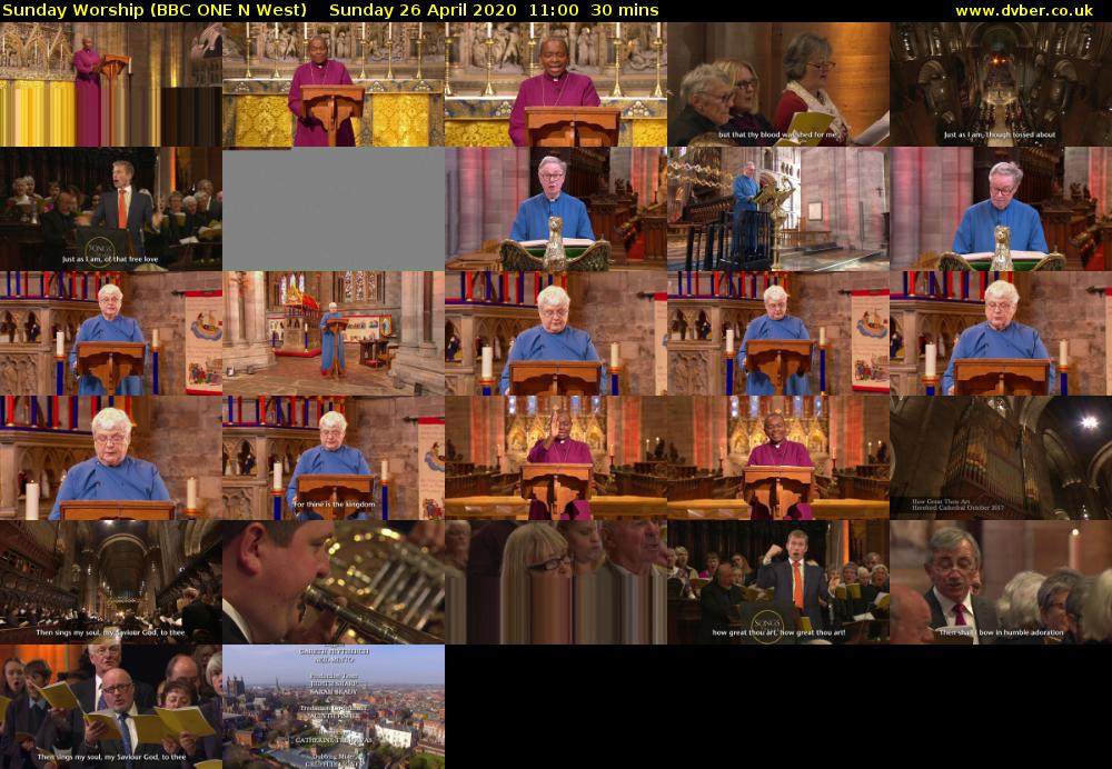 Sunday Worship (BBC ONE N West) Sunday 26 April 2020 11:00 - 11:30