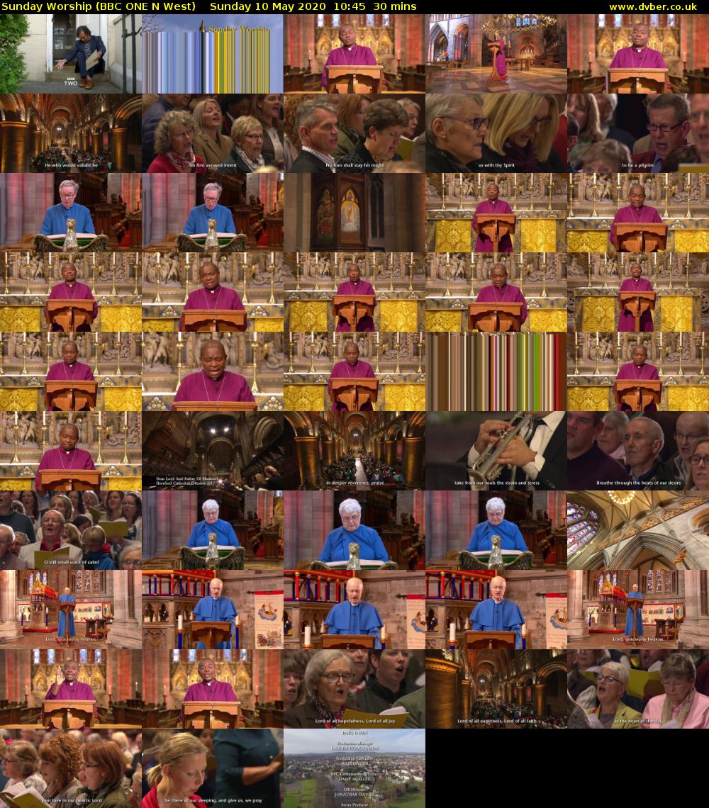 Sunday Worship (BBC ONE N West) Sunday 10 May 2020 10:45 - 11:15