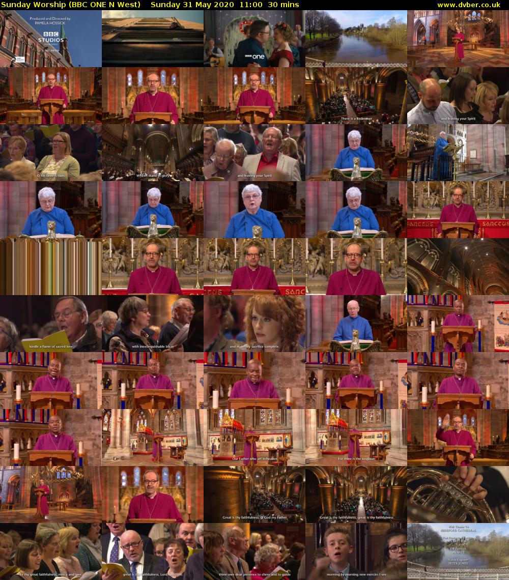 Sunday Worship (BBC ONE N West) Sunday 31 May 2020 11:00 - 11:30
