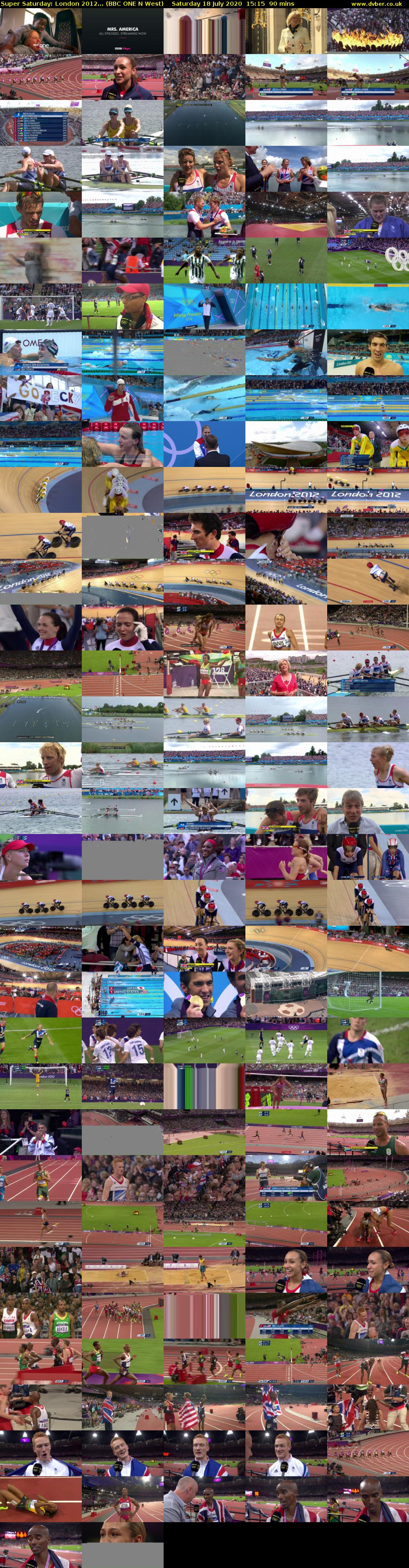 Super Saturday: London 2012... (BBC ONE N West) Saturday 18 July 2020 15:15 - 16:45