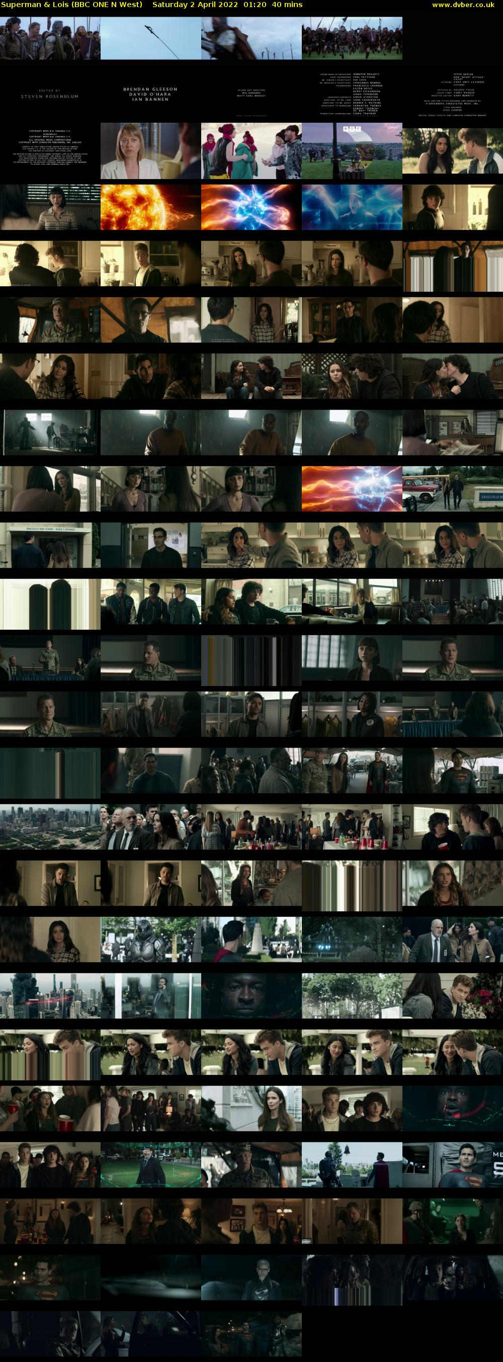 Superman & Lois (BBC ONE N West) Saturday 2 April 2022 01:20 - 02:00