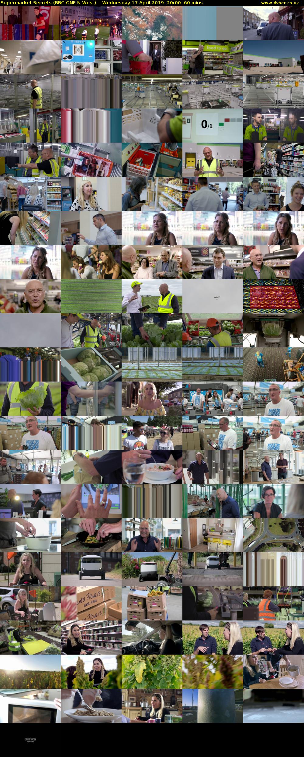 Supermarket Secrets (BBC ONE N West) Wednesday 17 April 2019 20:00 - 21:00