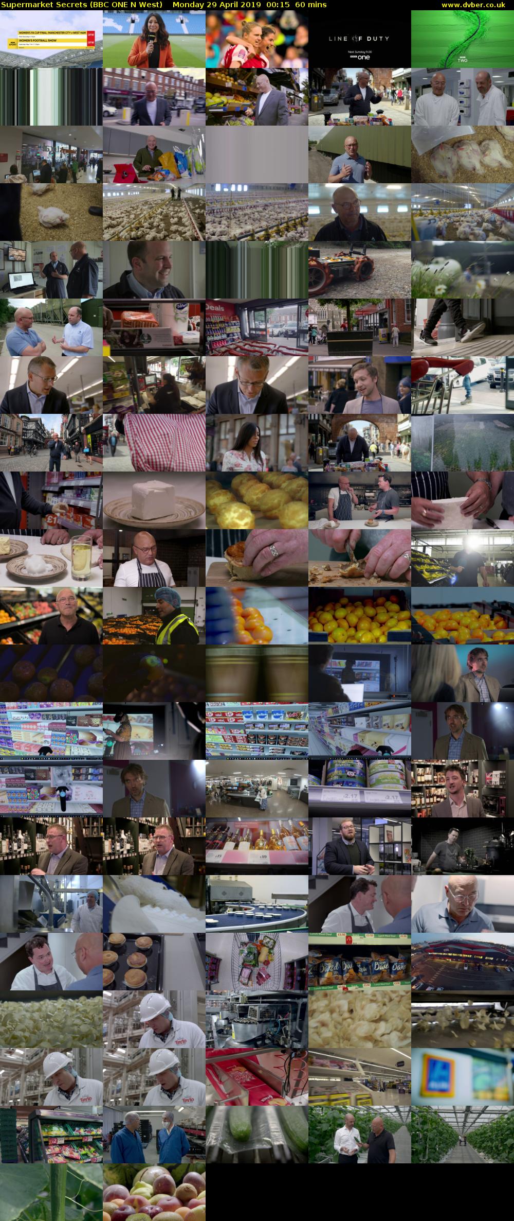 Supermarket Secrets (BBC ONE N West) Monday 29 April 2019 00:15 - 01:15