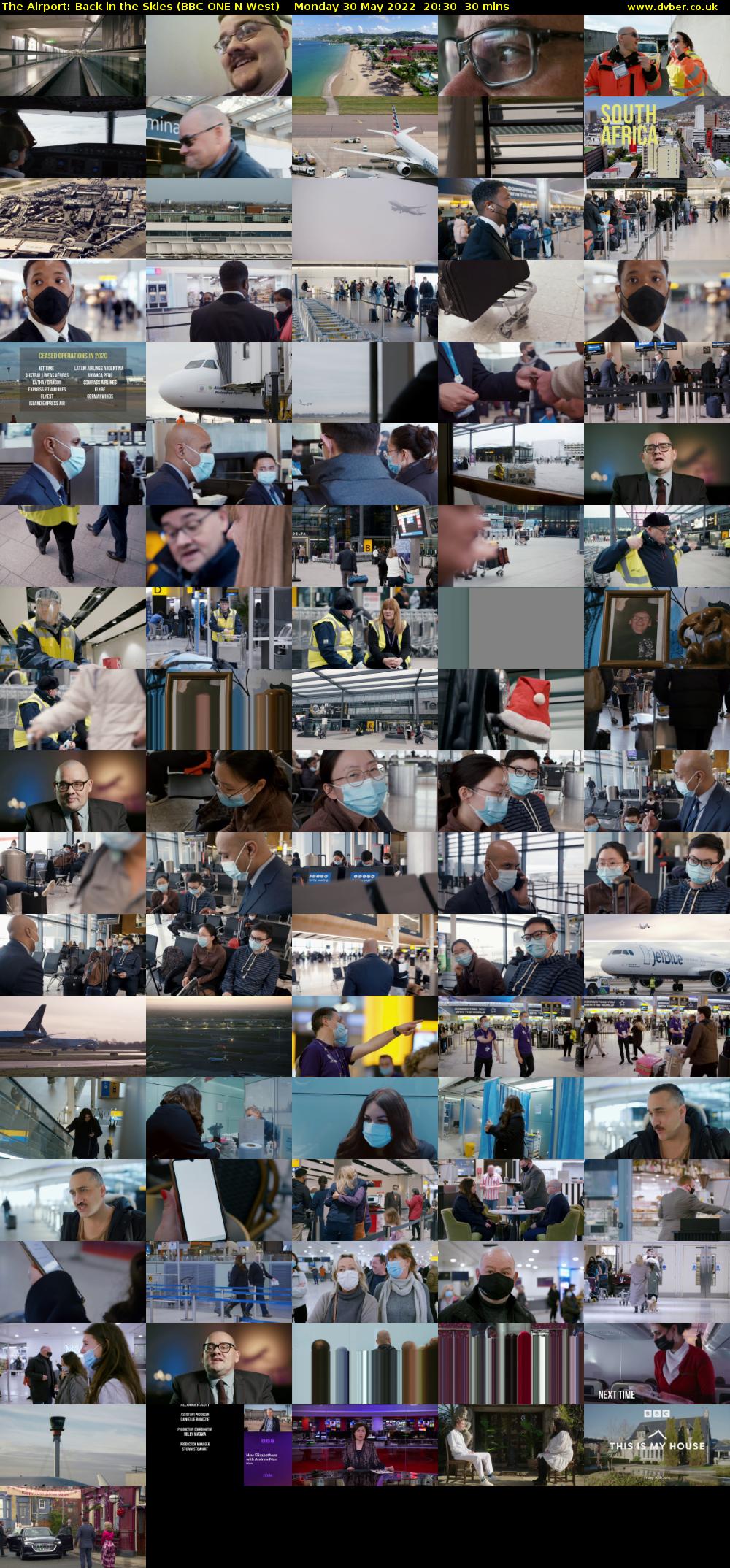 The Airport: Back in the Skies (BBC ONE N West) Monday 30 May 2022 20:30 - 21:00