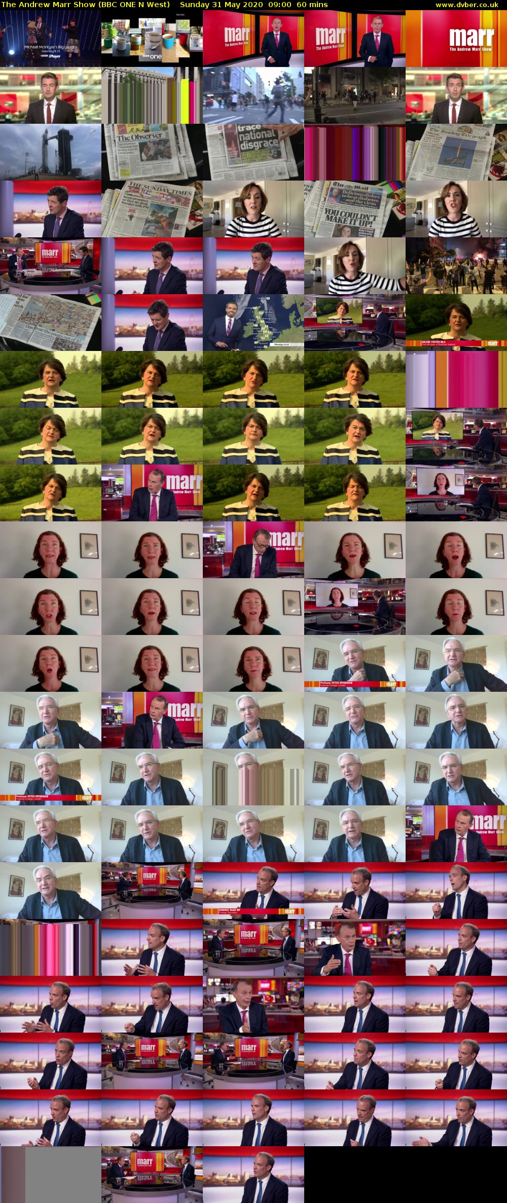 The Andrew Marr Show (BBC ONE N West) Sunday 31 May 2020 09:00 - 10:00
