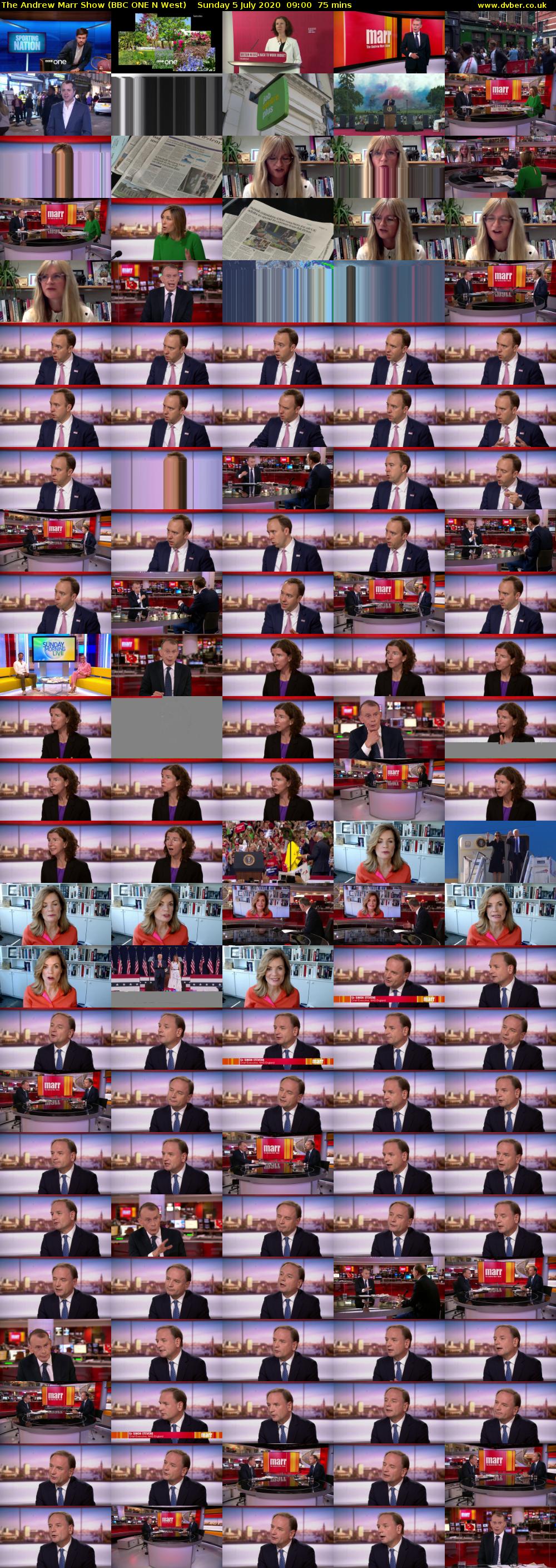 The Andrew Marr Show (BBC ONE N West) Sunday 5 July 2020 09:00 - 10:15