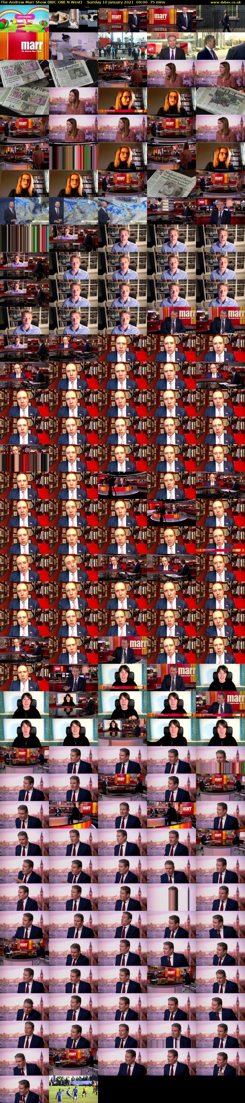 The Andrew Marr Show (BBC ONE N West) Sunday 10 January 2021 09:00 - 10:15