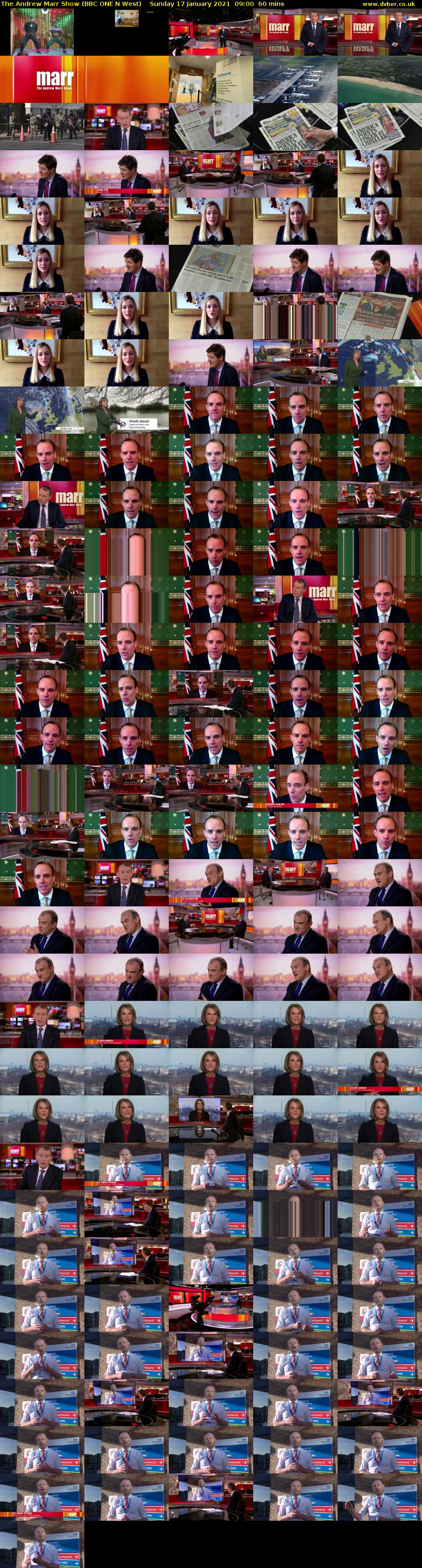 The Andrew Marr Show (BBC ONE N West) Sunday 17 January 2021 09:00 - 10:00