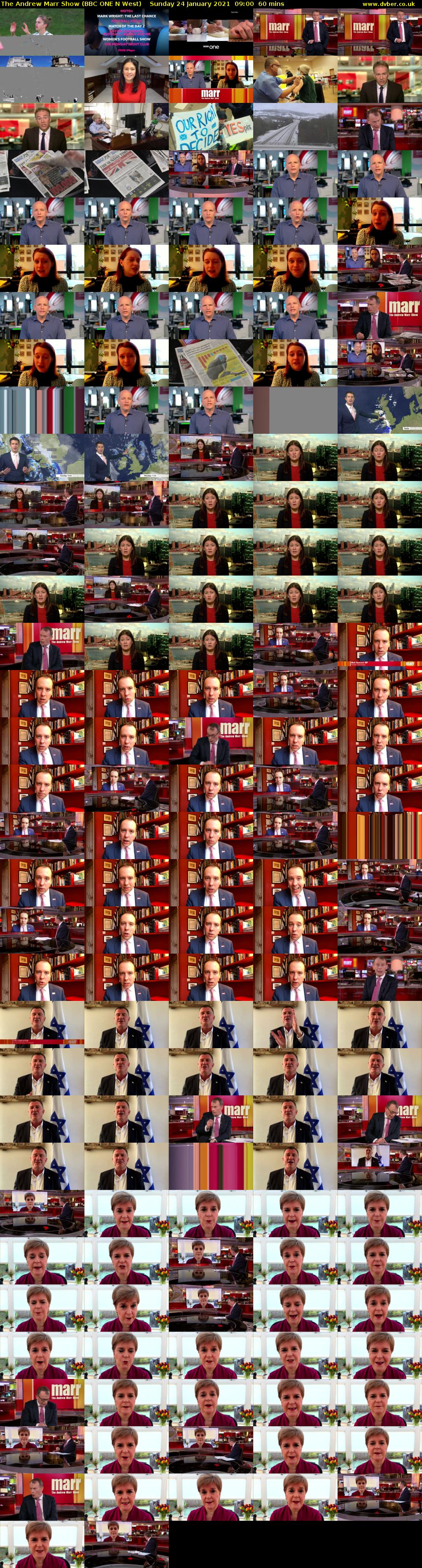 The Andrew Marr Show (BBC ONE N West) Sunday 24 January 2021 09:00 - 10:00