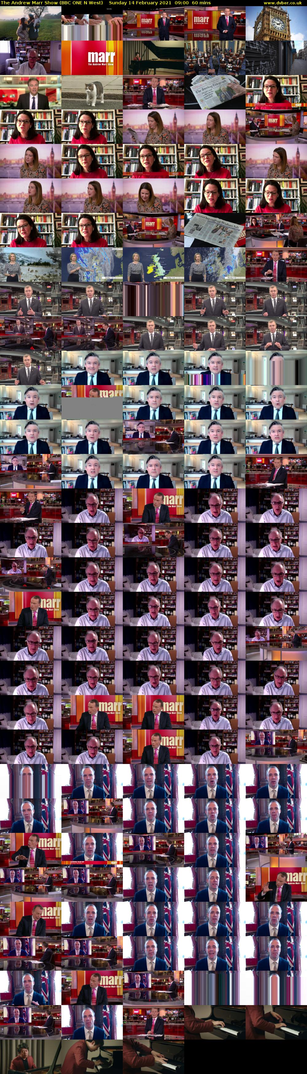 The Andrew Marr Show (BBC ONE N West) Sunday 14 February 2021 09:00 - 10:00