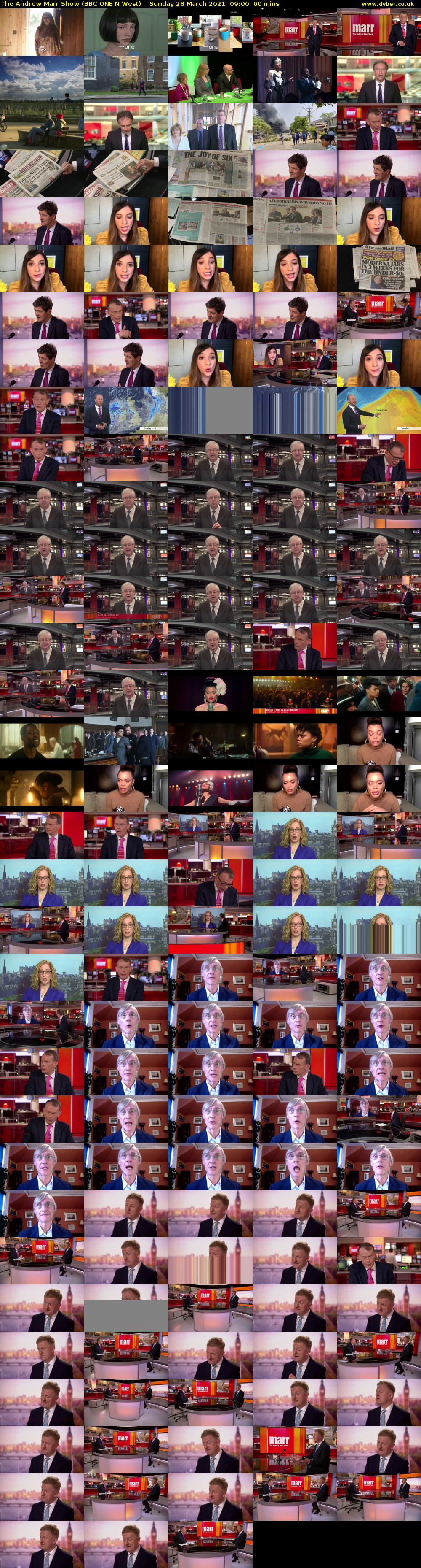 The Andrew Marr Show (BBC ONE N West) Sunday 28 March 2021 09:00 - 10:00