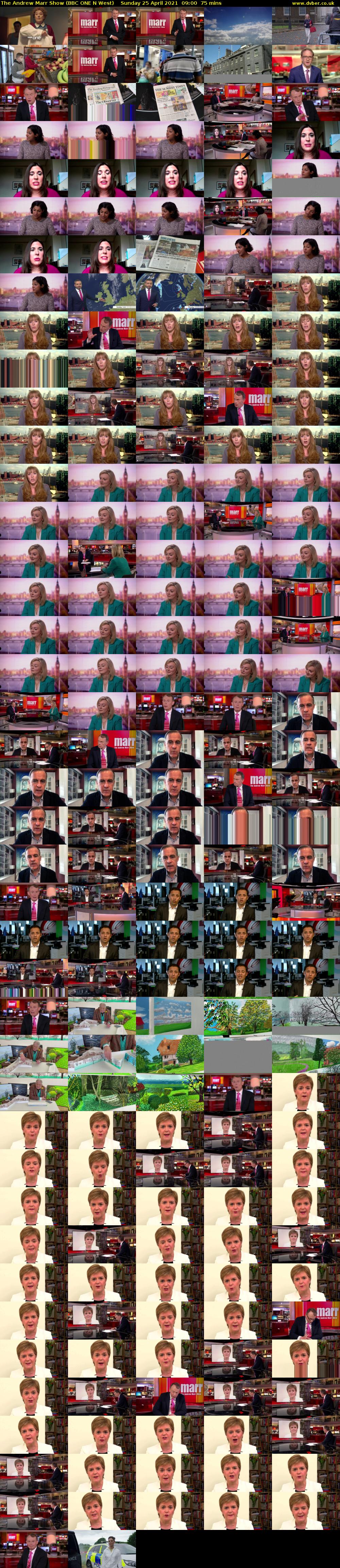 The Andrew Marr Show (BBC ONE N West) Sunday 25 April 2021 09:00 - 10:15