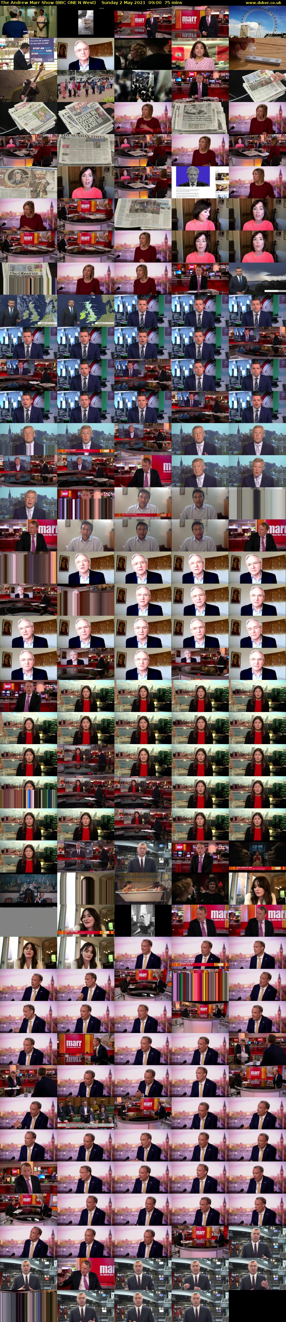 The Andrew Marr Show (BBC ONE N West) Sunday 2 May 2021 09:00 - 10:15