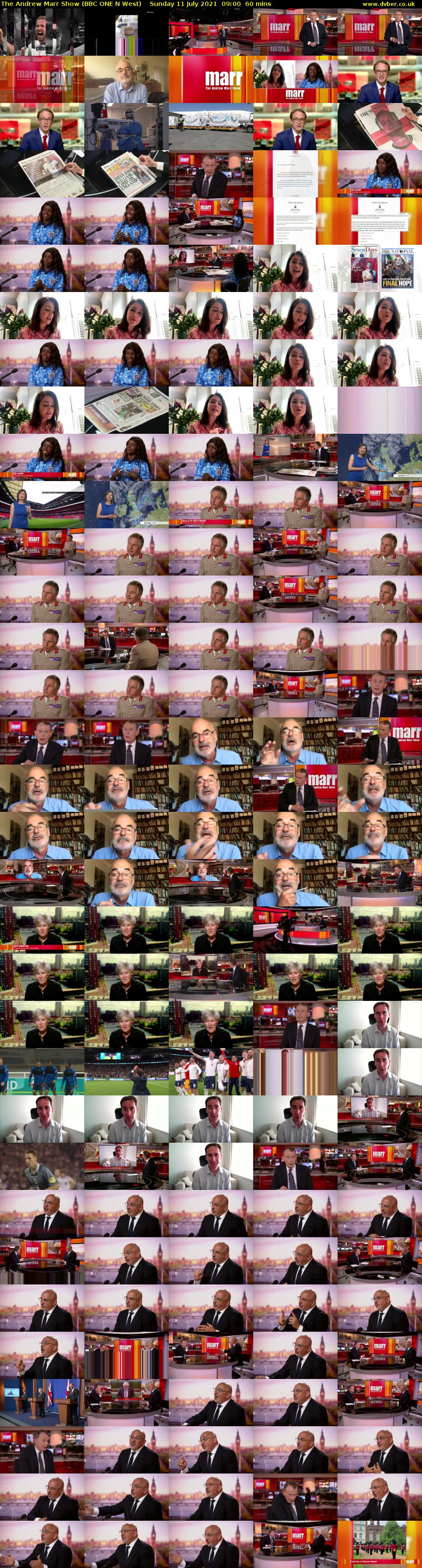 The Andrew Marr Show (BBC ONE N West) Sunday 11 July 2021 09:00 - 10:00