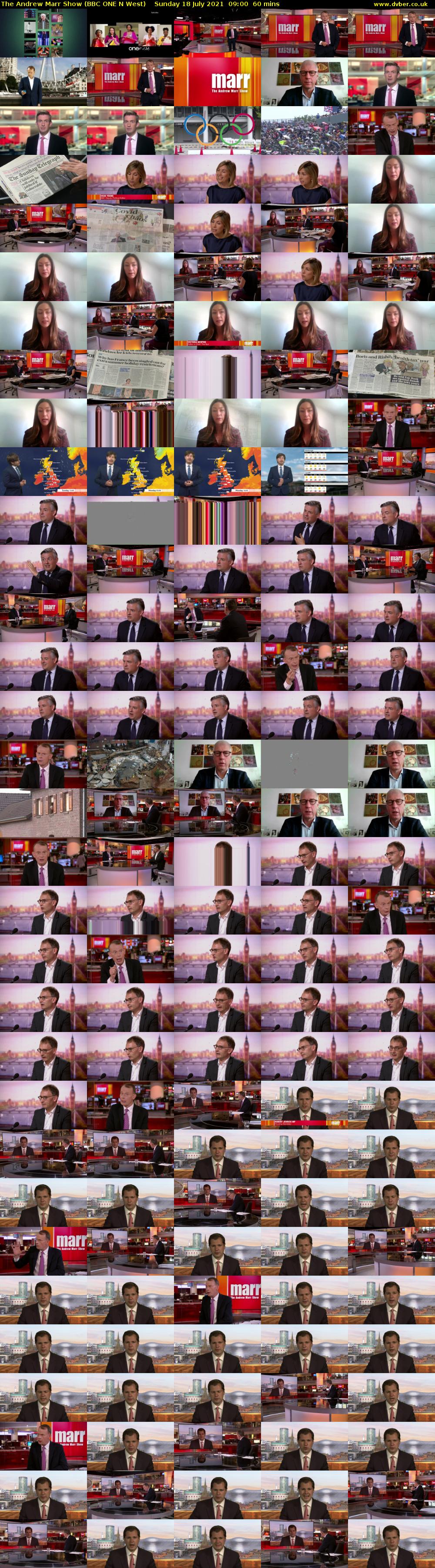 The Andrew Marr Show (BBC ONE N West) Sunday 18 July 2021 09:00 - 10:00