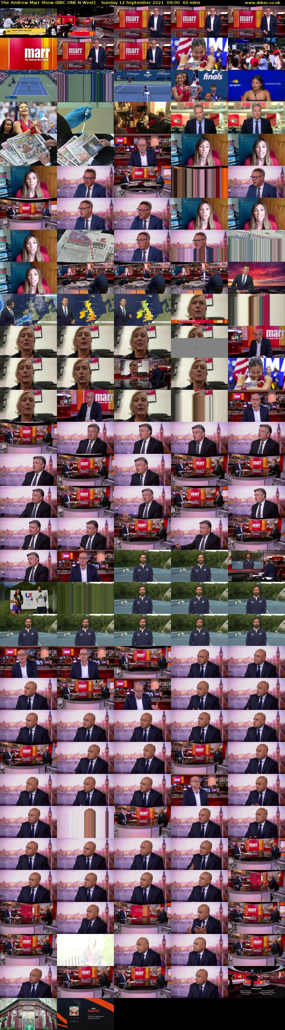 The Andrew Marr Show (BBC ONE N West) Sunday 12 September 2021 09:00 - 10:00
