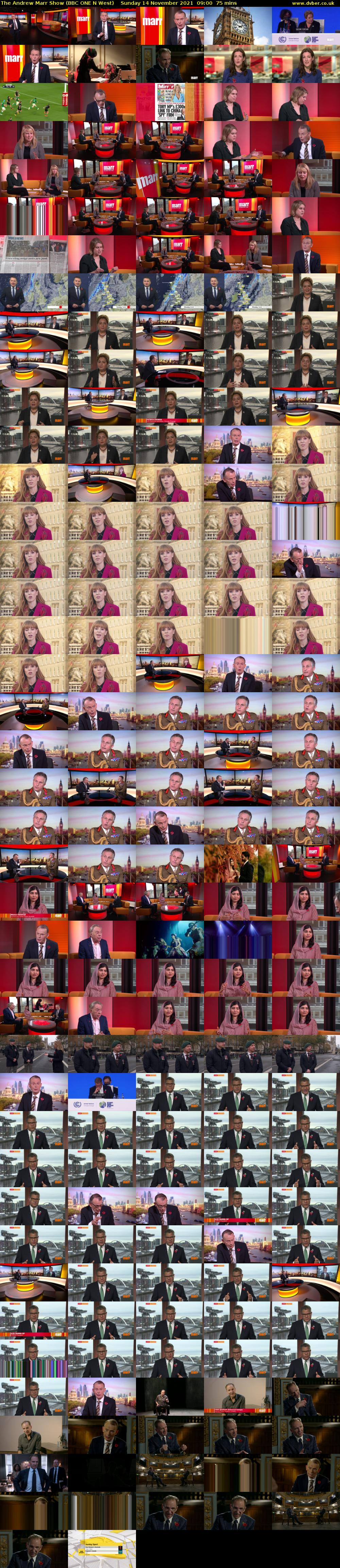 The Andrew Marr Show (BBC ONE N West) Sunday 14 November 2021 09:00 - 10:15