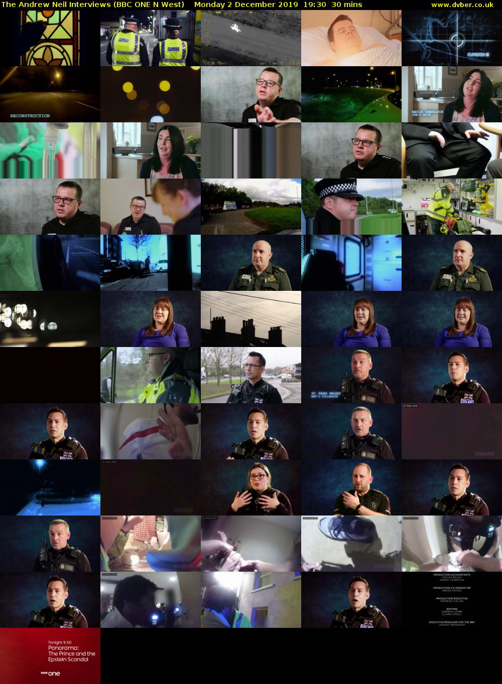 The Andrew Neil Interviews (BBC ONE N West) Monday 2 December 2019 19:30 - 20:00