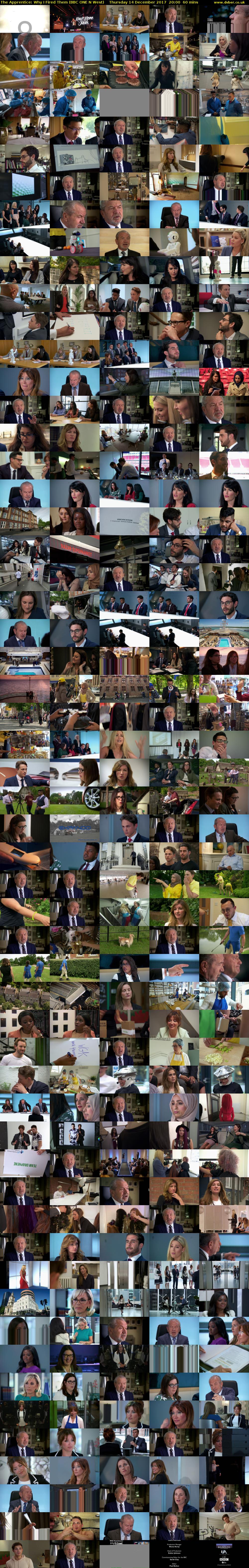 The Apprentice: Why I Fired Them (BBC ONE N West) Thursday 14 December 2017 20:00 - 21:00
