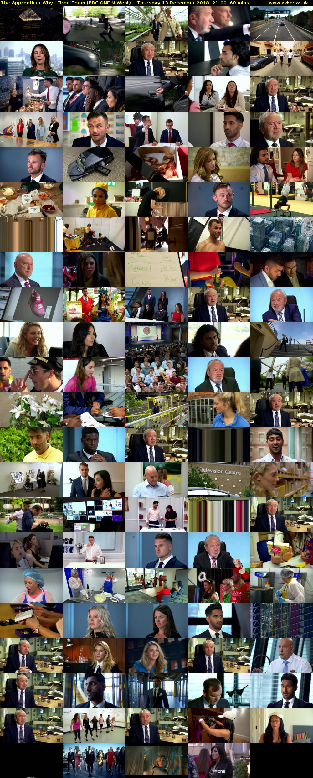 The Apprentice: Why I Fired Them (BBC ONE N West) Thursday 13 December 2018 21:00 - 22:00