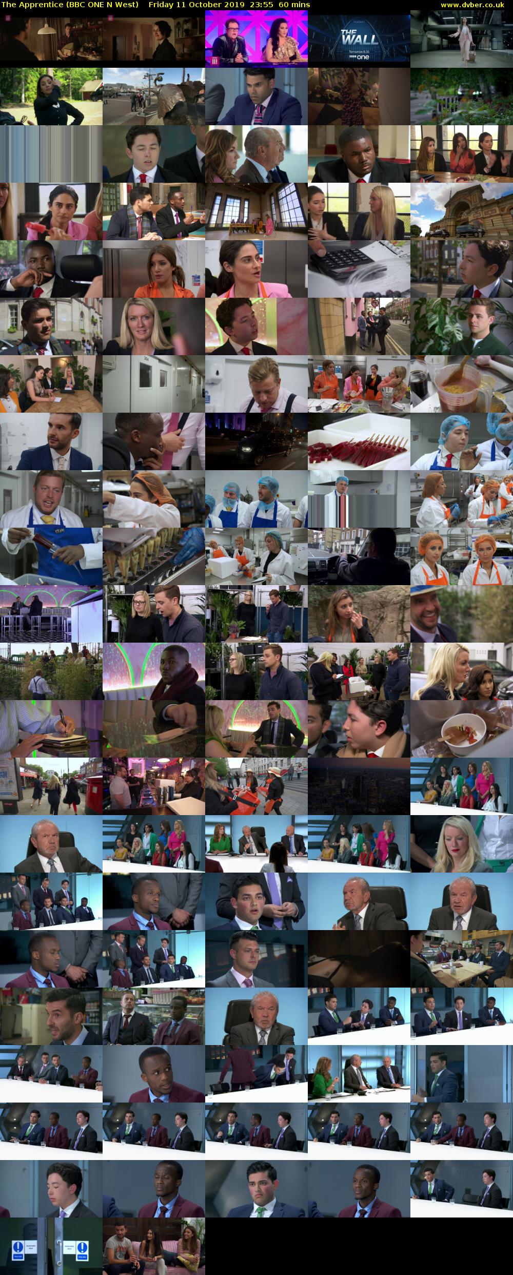 The Apprentice (BBC ONE N West) Friday 11 October 2019 23:55 - 00:55