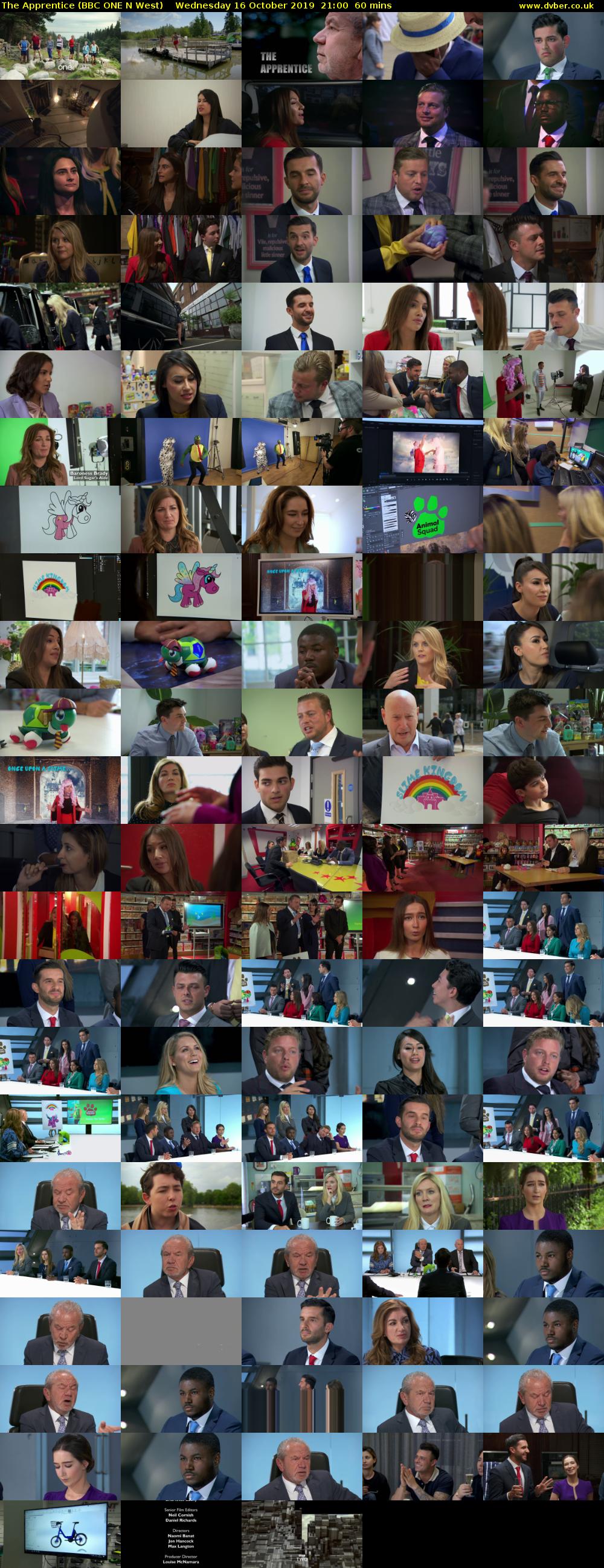 The Apprentice (BBC ONE N West) Wednesday 16 October 2019 21:00 - 22:00