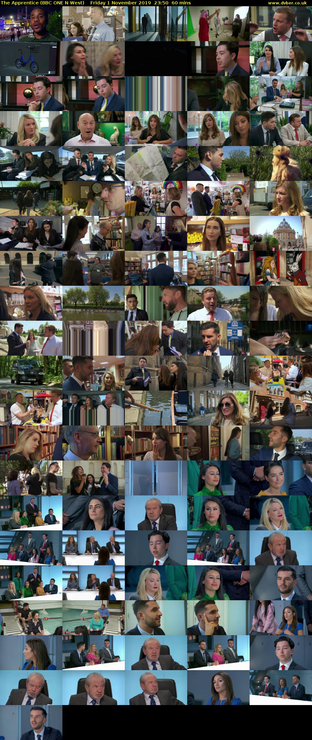 The Apprentice (BBC ONE N West) Friday 1 November 2019 23:50 - 00:50