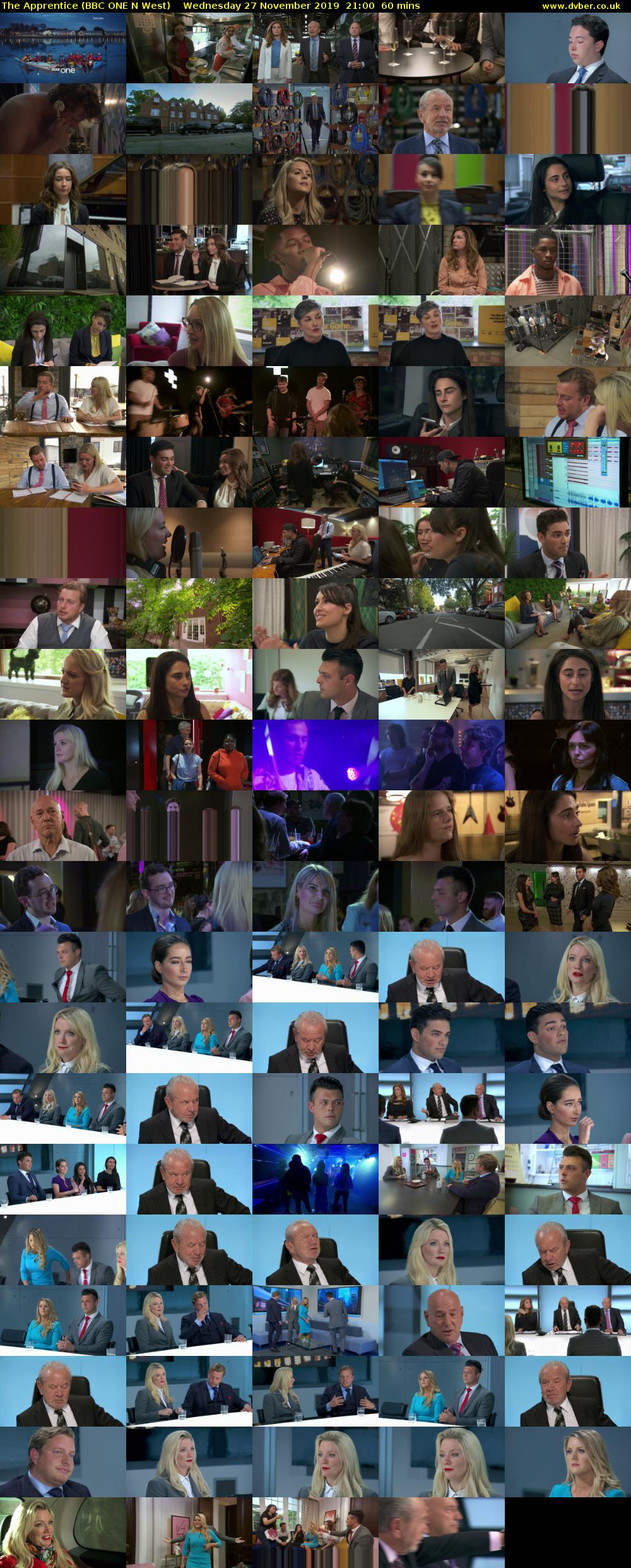 The Apprentice (BBC ONE N West) Wednesday 27 November 2019 21:00 - 22:00