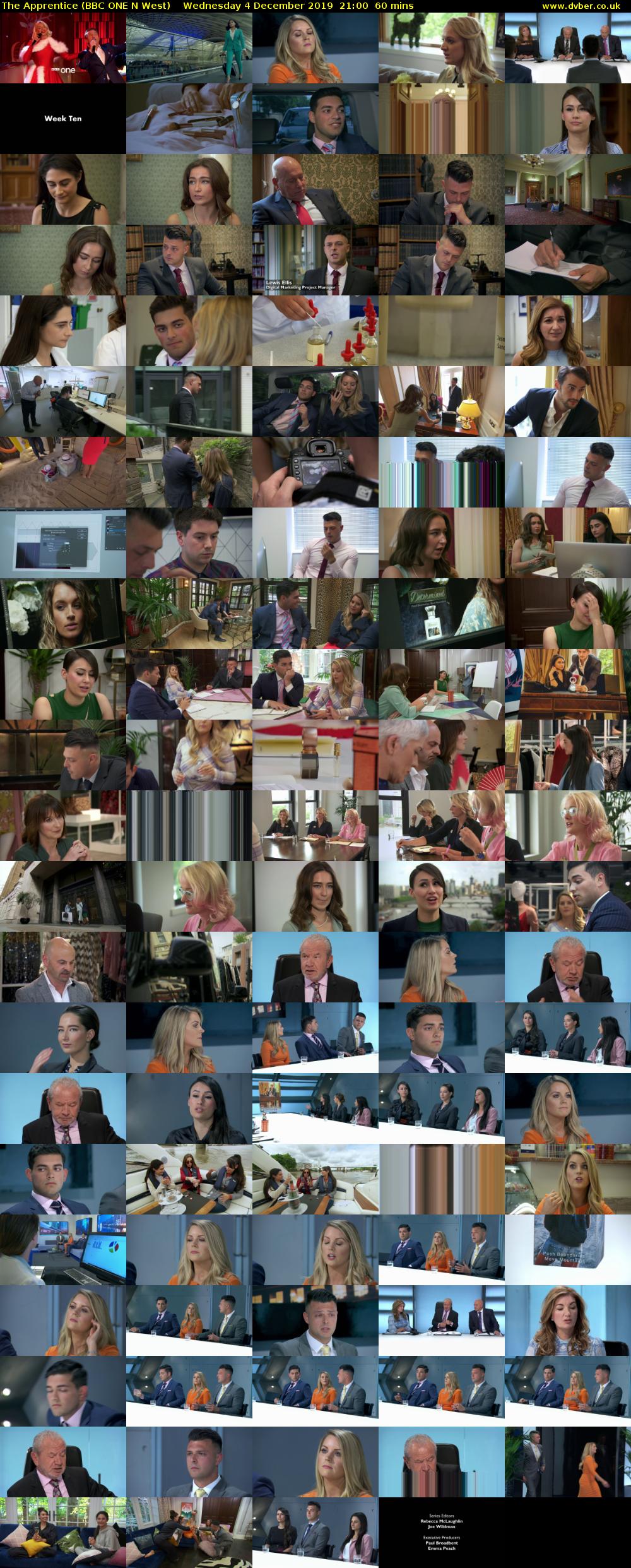 The Apprentice (BBC ONE N West) Wednesday 4 December 2019 21:00 - 22:00
