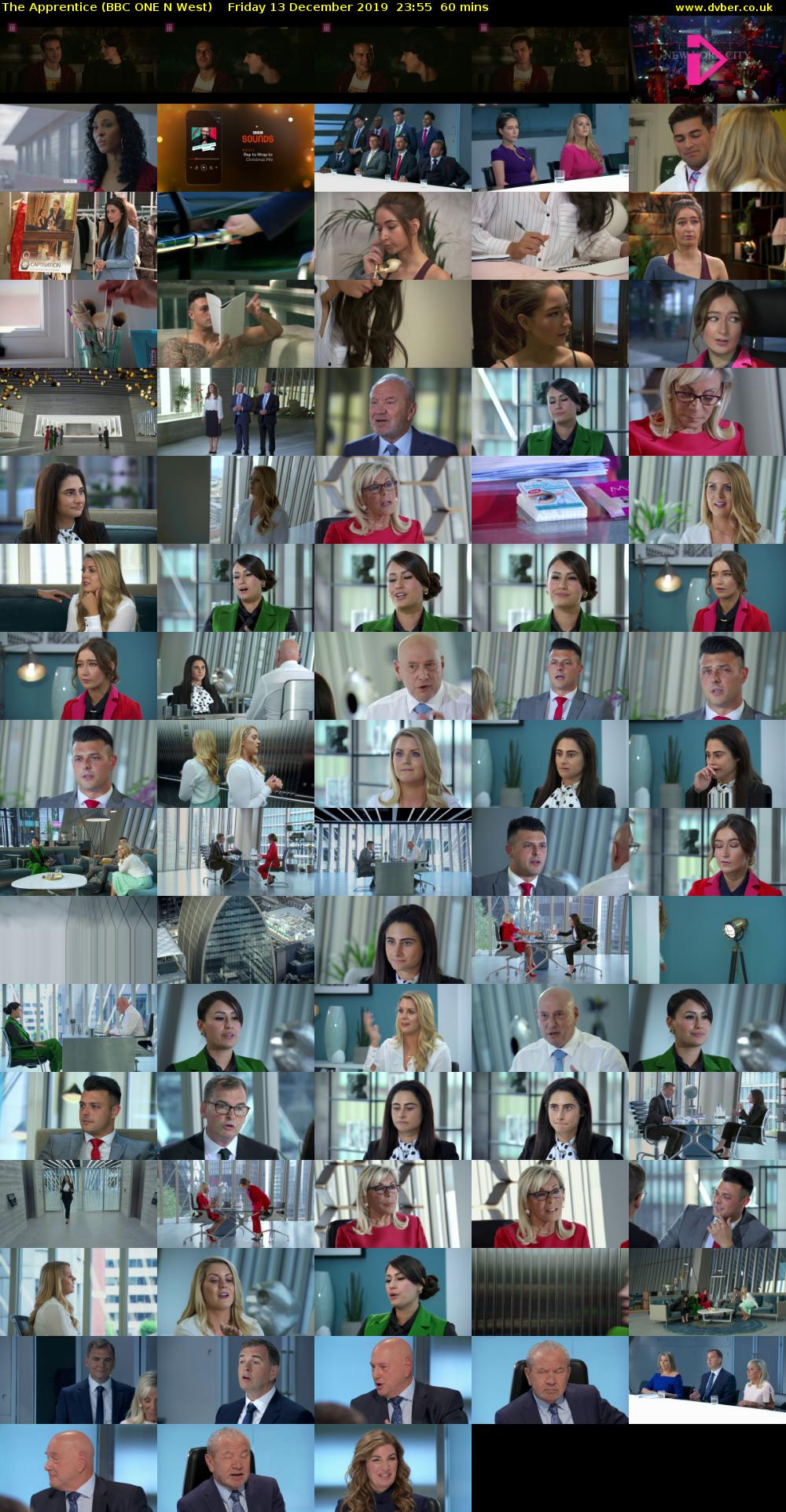 The Apprentice (BBC ONE N West) Friday 13 December 2019 23:55 - 00:55