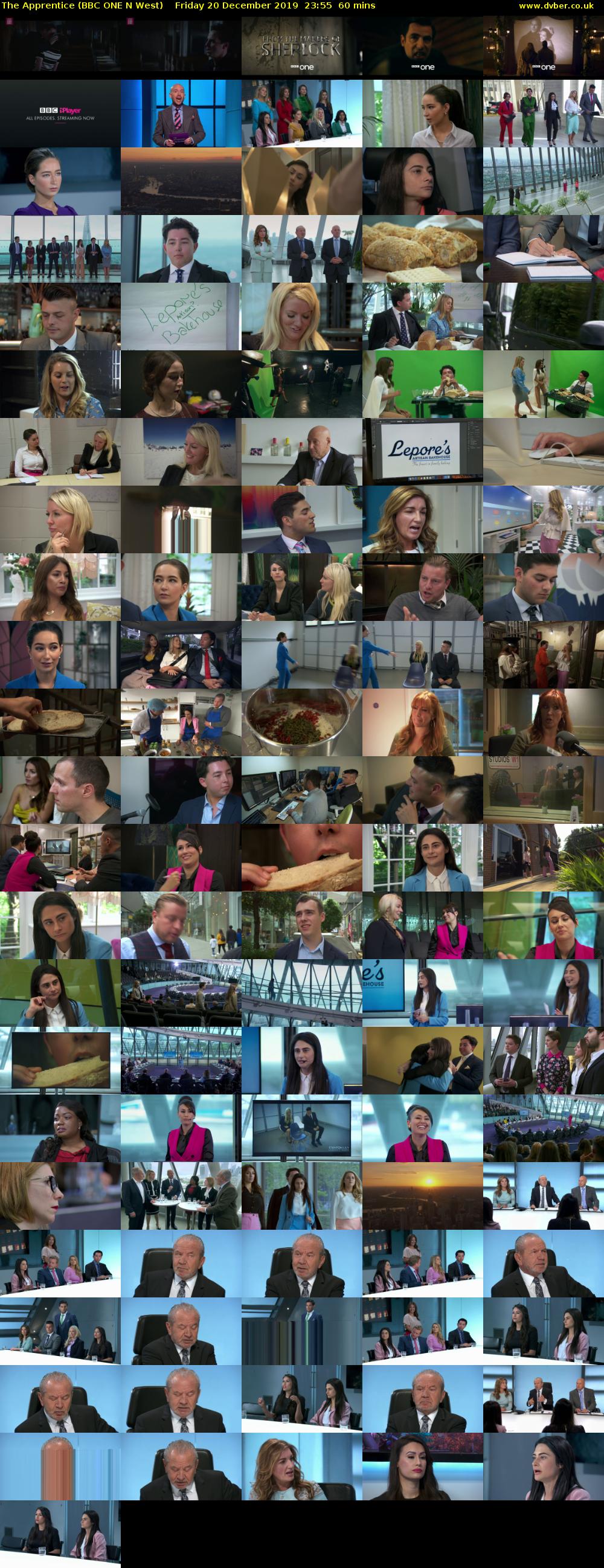 The Apprentice (BBC ONE N West) Friday 20 December 2019 23:55 - 00:55