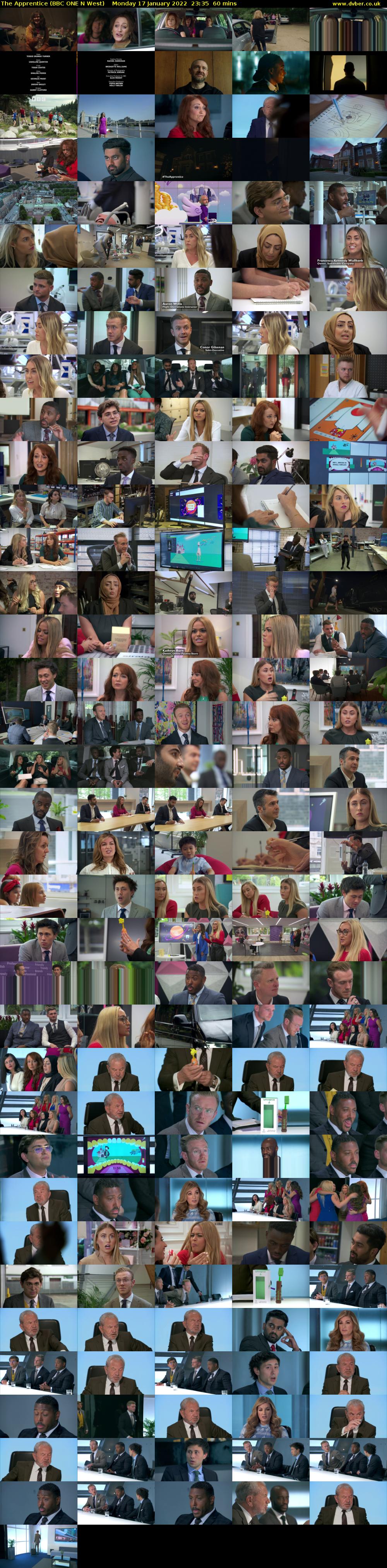 The Apprentice (BBC ONE N West) Monday 17 January 2022 23:35 - 00:35
