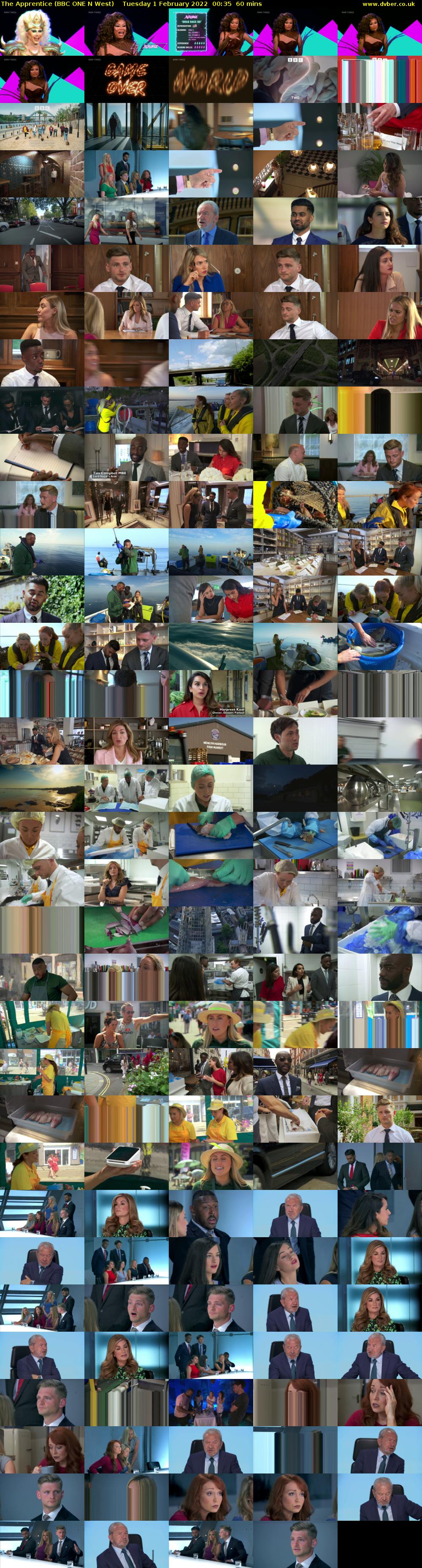 The Apprentice (BBC ONE N West) Tuesday 1 February 2022 00:35 - 01:35