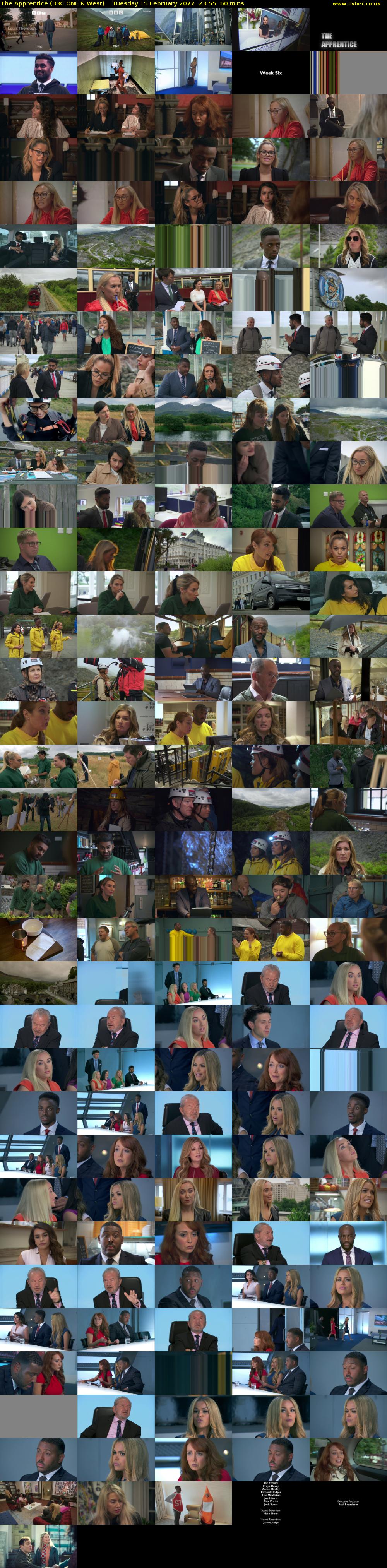 The Apprentice (BBC ONE N West) Tuesday 15 February 2022 23:55 - 00:55