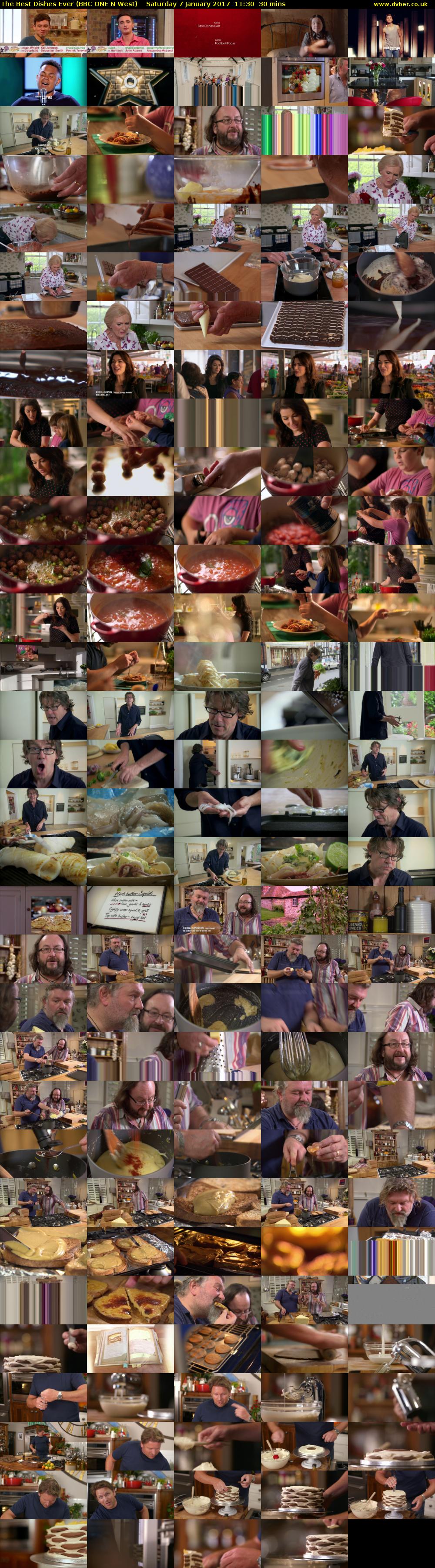 The Best Dishes Ever (BBC ONE N West) Saturday 7 January 2017 11:30 - 12:00