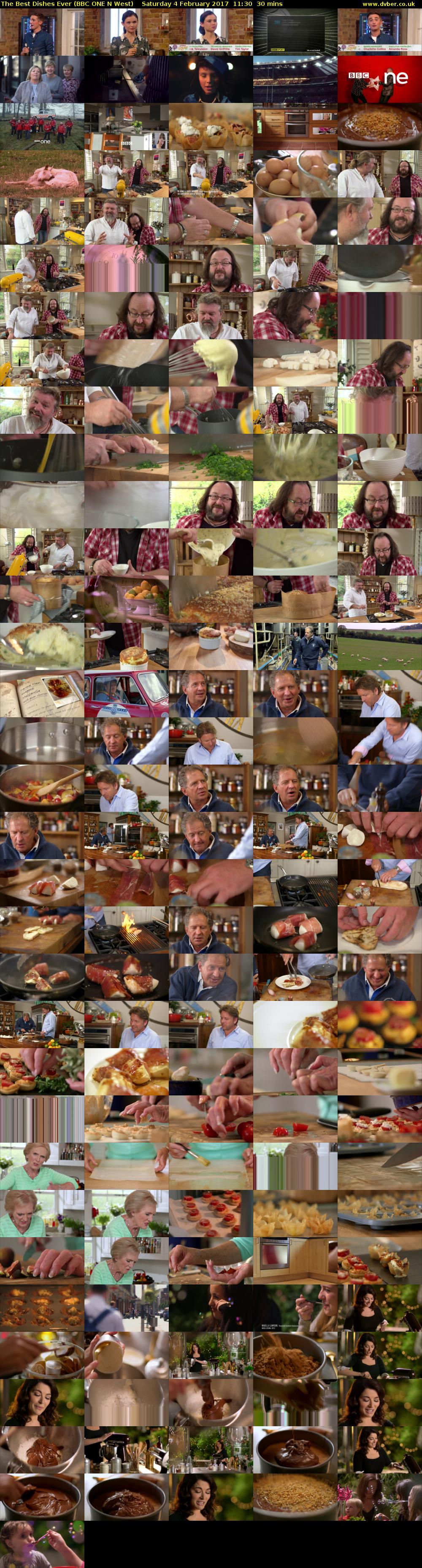 The Best Dishes Ever (BBC ONE N West) Saturday 4 February 2017 11:30 - 12:00