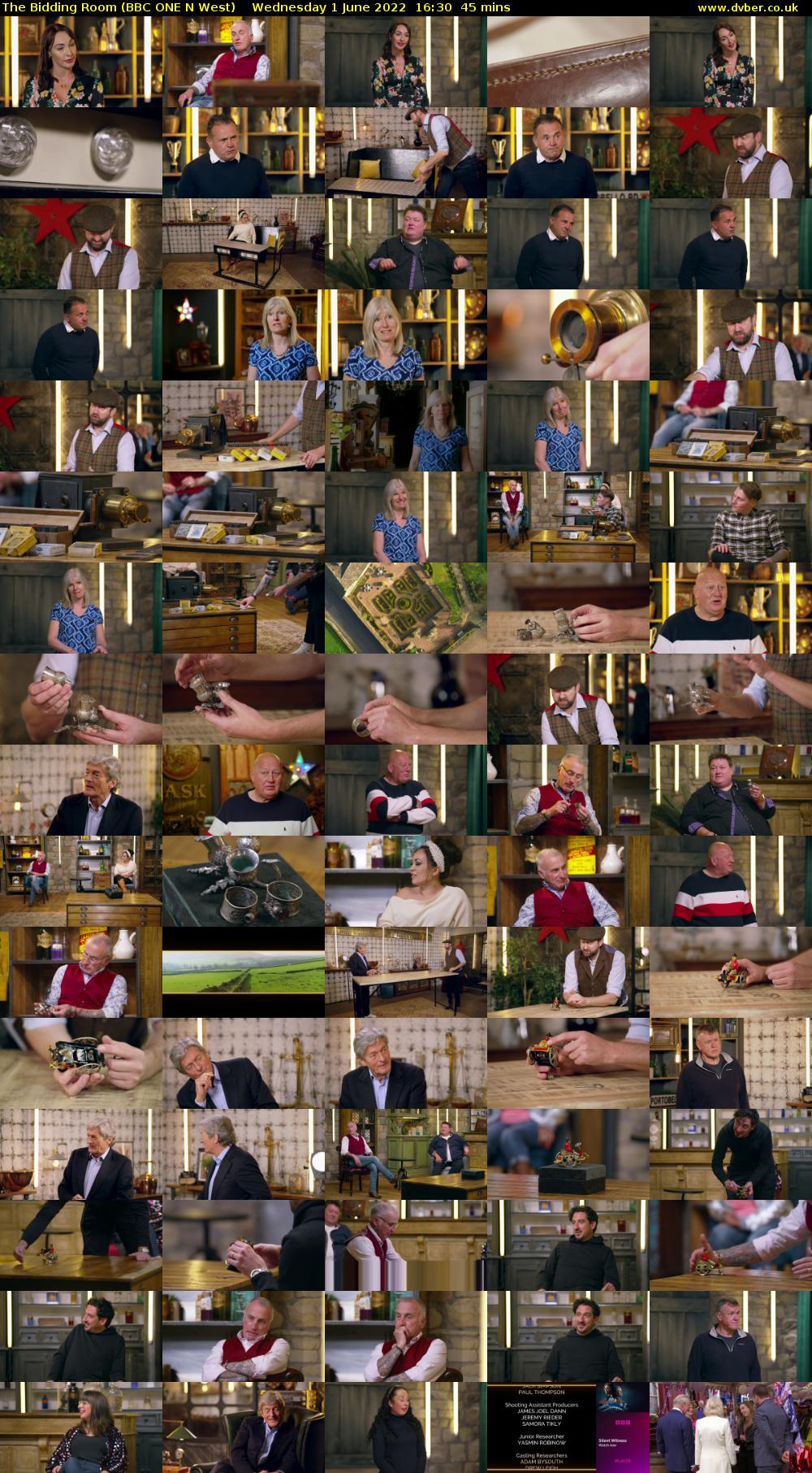 The Bidding Room (BBC ONE N West) Wednesday 1 June 2022 16:30 - 17:15