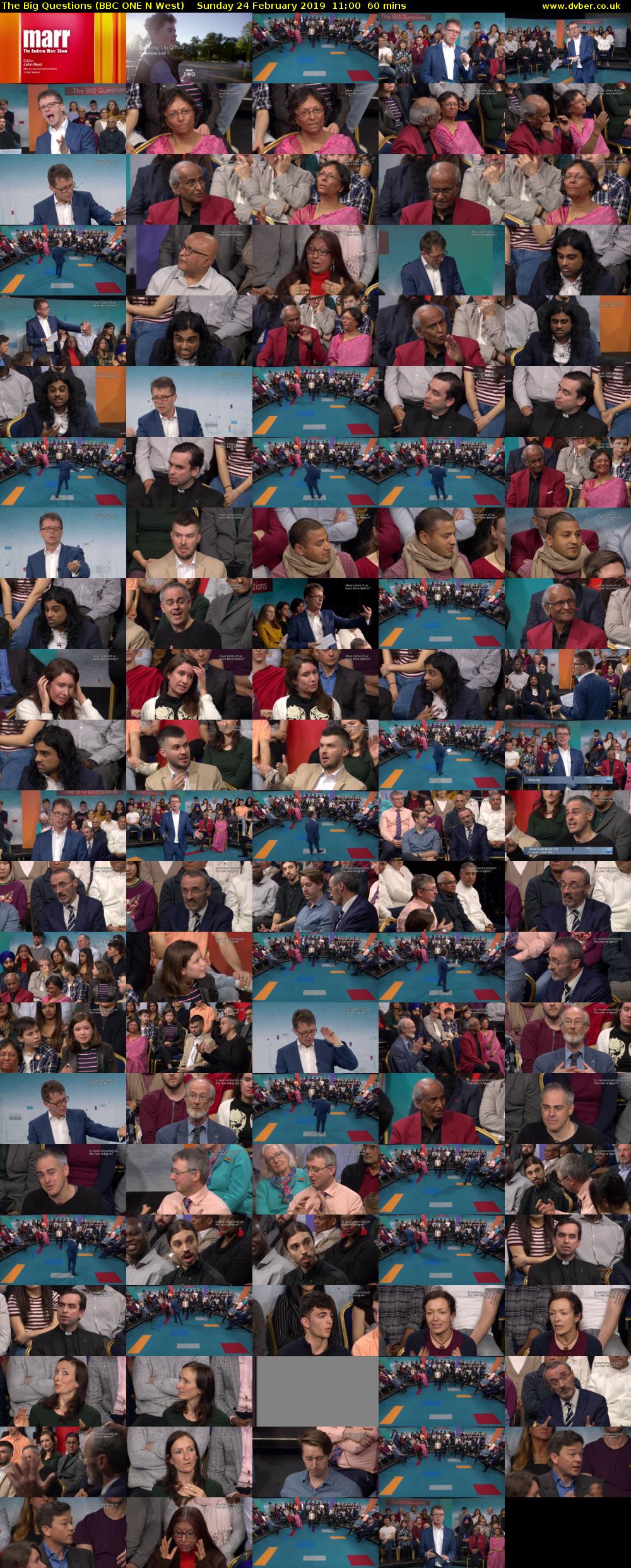 The Big Questions (BBC ONE N West) Sunday 24 February 2019 11:00 - 12:00