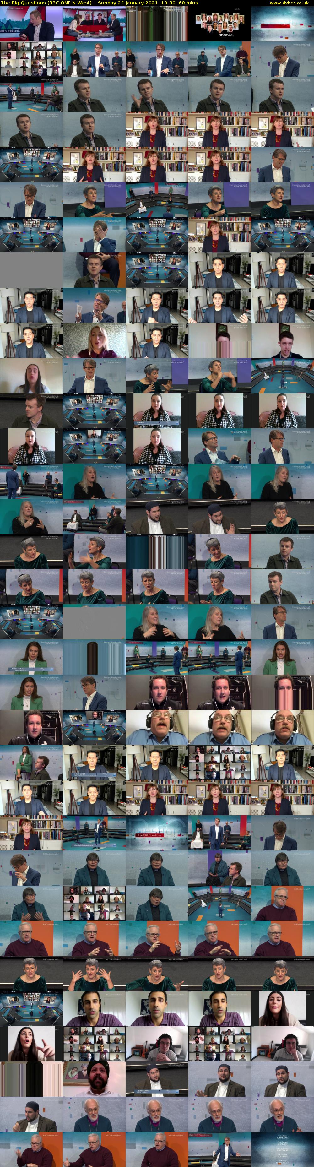 The Big Questions (BBC ONE N West) Sunday 24 January 2021 10:30 - 11:30