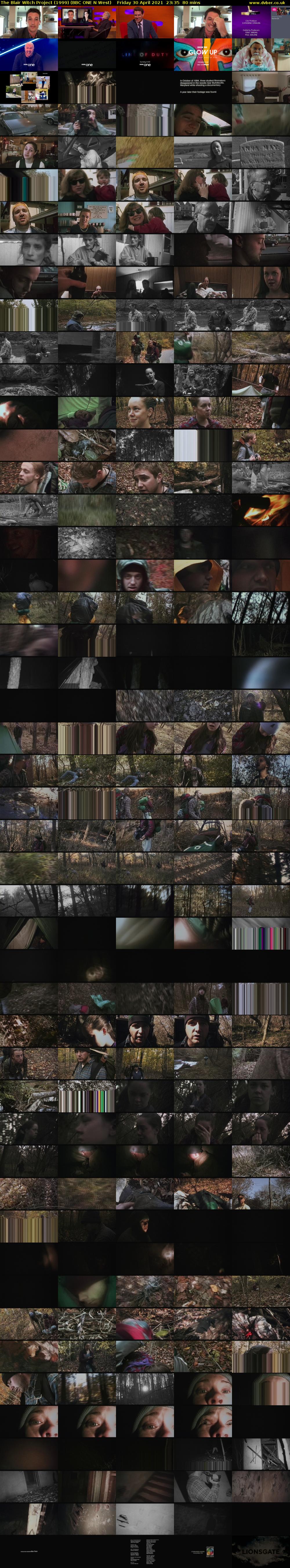 The Blair Witch Project (1999) (BBC ONE N West) Friday 30 April 2021 23:35 - 00:55