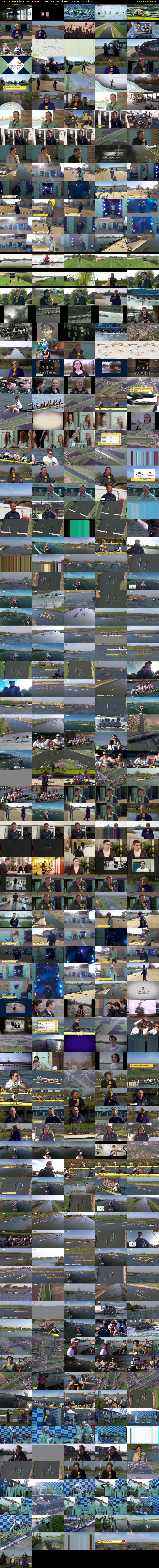 The Boat Race (BBC ONE N West) Sunday 4 April 2021 15:00 - 17:30