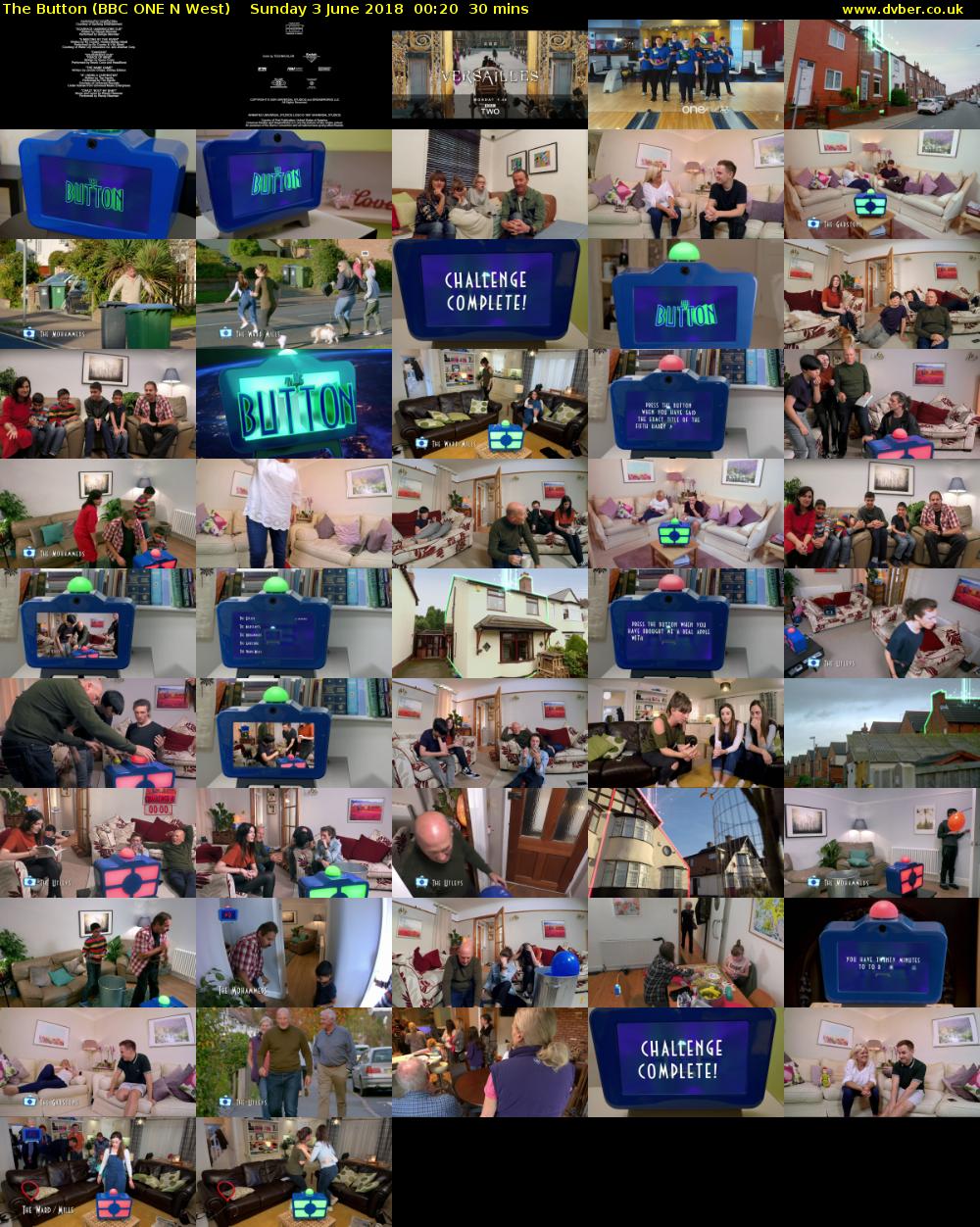 The Button (BBC ONE N West) Sunday 3 June 2018 00:20 - 00:50