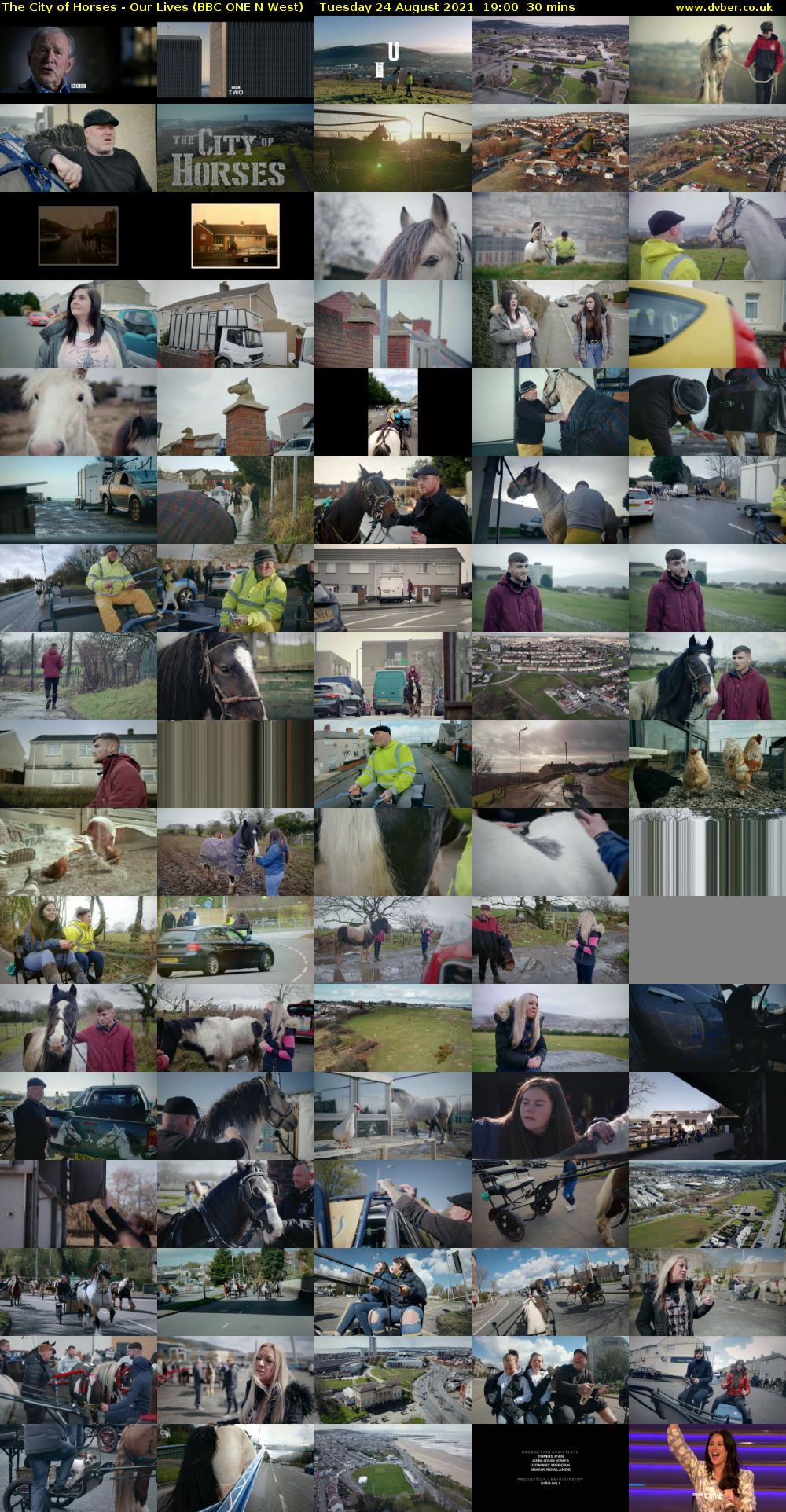 The City of Horses - Our Lives (BBC ONE N West) Tuesday 24 August 2021 19:00 - 19:30