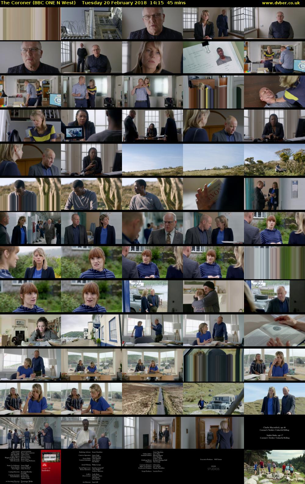 The Coroner (BBC ONE N West) Tuesday 20 February 2018 14:15 - 15:00