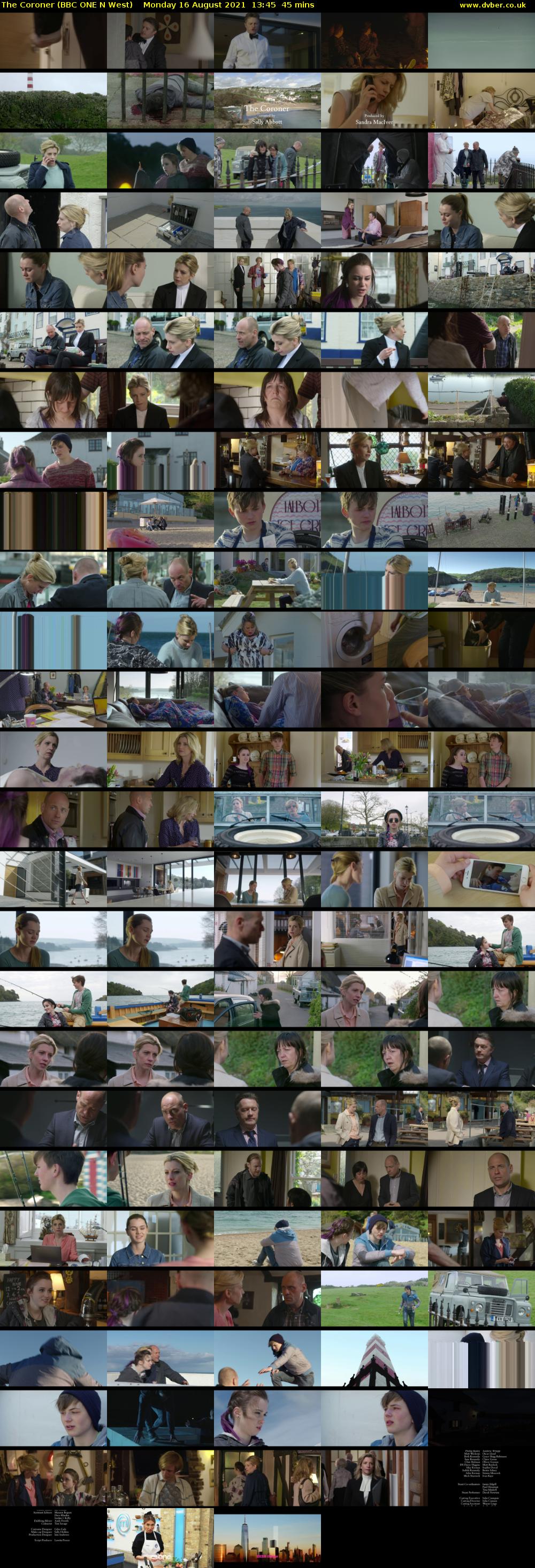 The Coroner (BBC ONE N West) Monday 16 August 2021 13:45 - 14:30