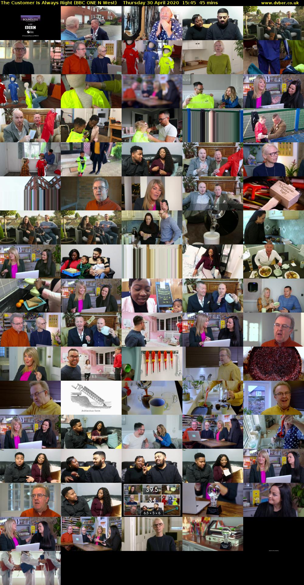 The Customer Is Always Right (BBC ONE N West) Thursday 30 April 2020 15:45 - 16:30