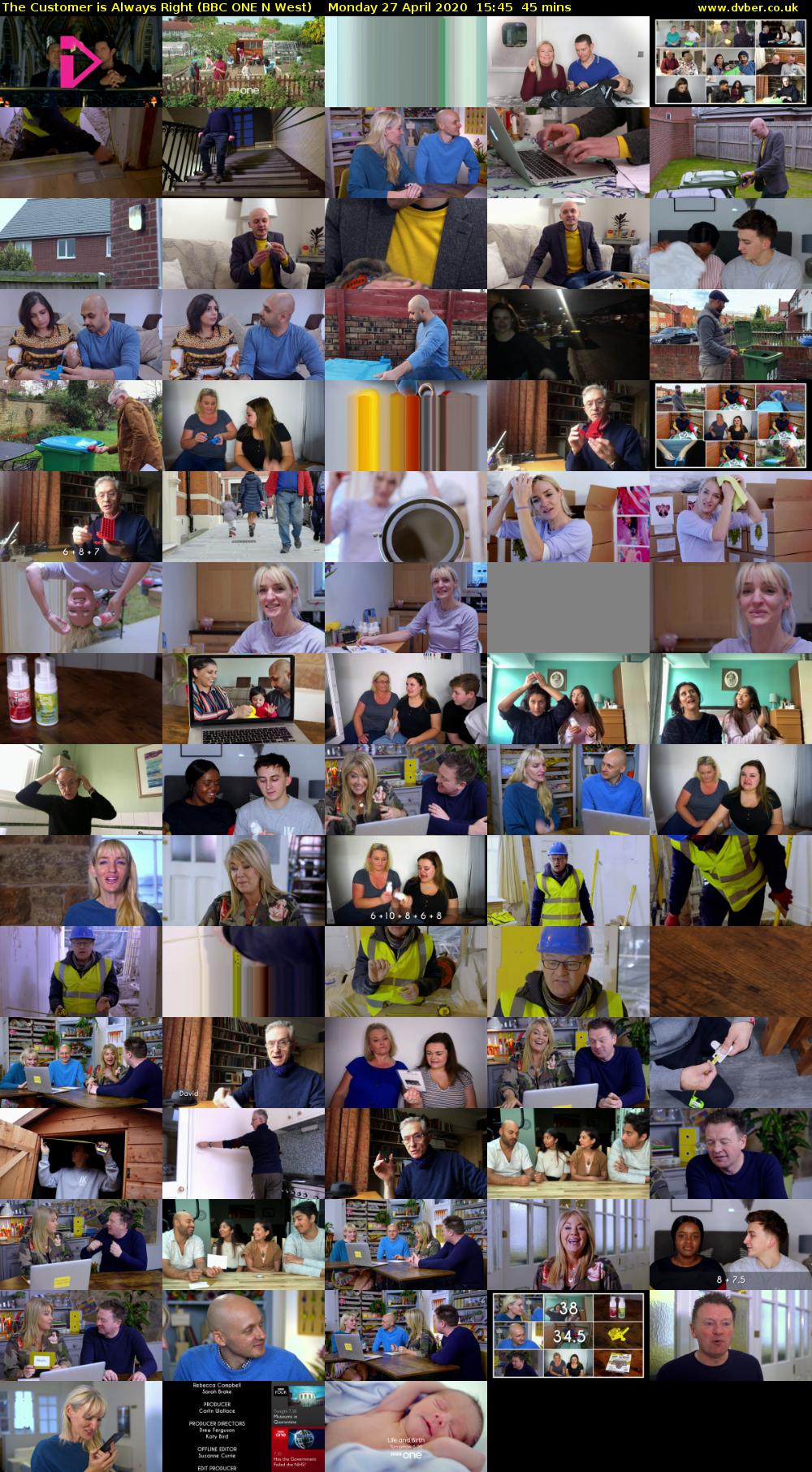 The Customer is Always Right (BBC ONE N West) Monday 27 April 2020 15:45 - 16:30