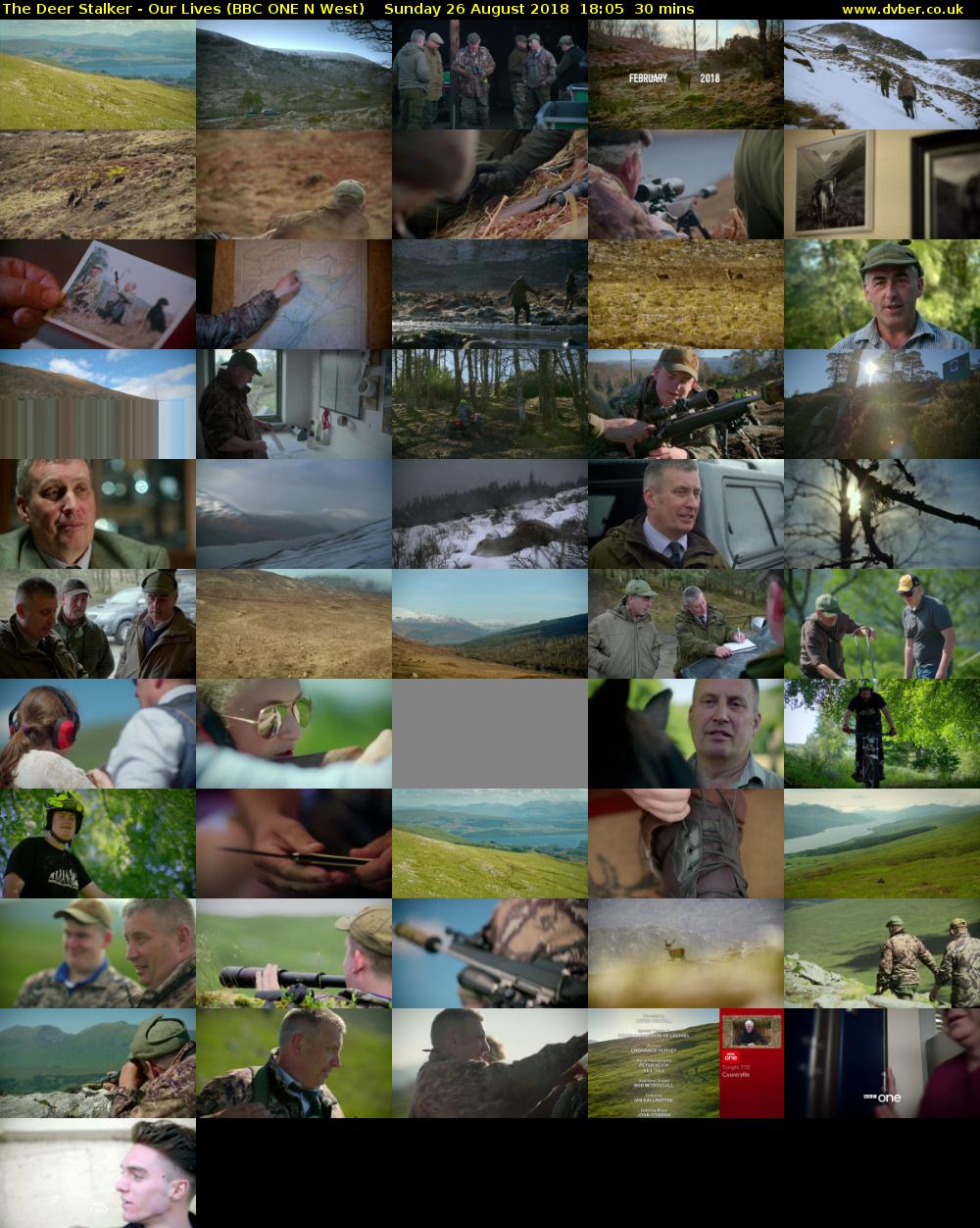 The Deer Stalker - Our Lives (BBC ONE N West) Sunday 26 August 2018 18:05 - 18:35