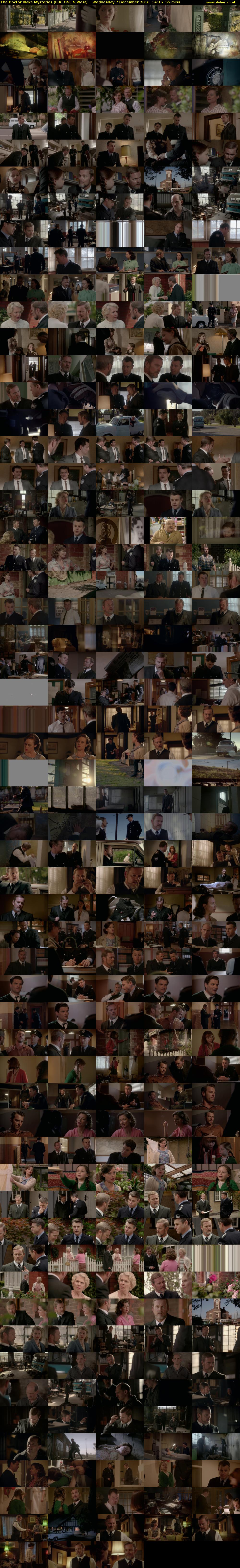 The Doctor Blake Mysteries (BBC ONE N West) Wednesday 7 December 2016 14:15 - 15:10